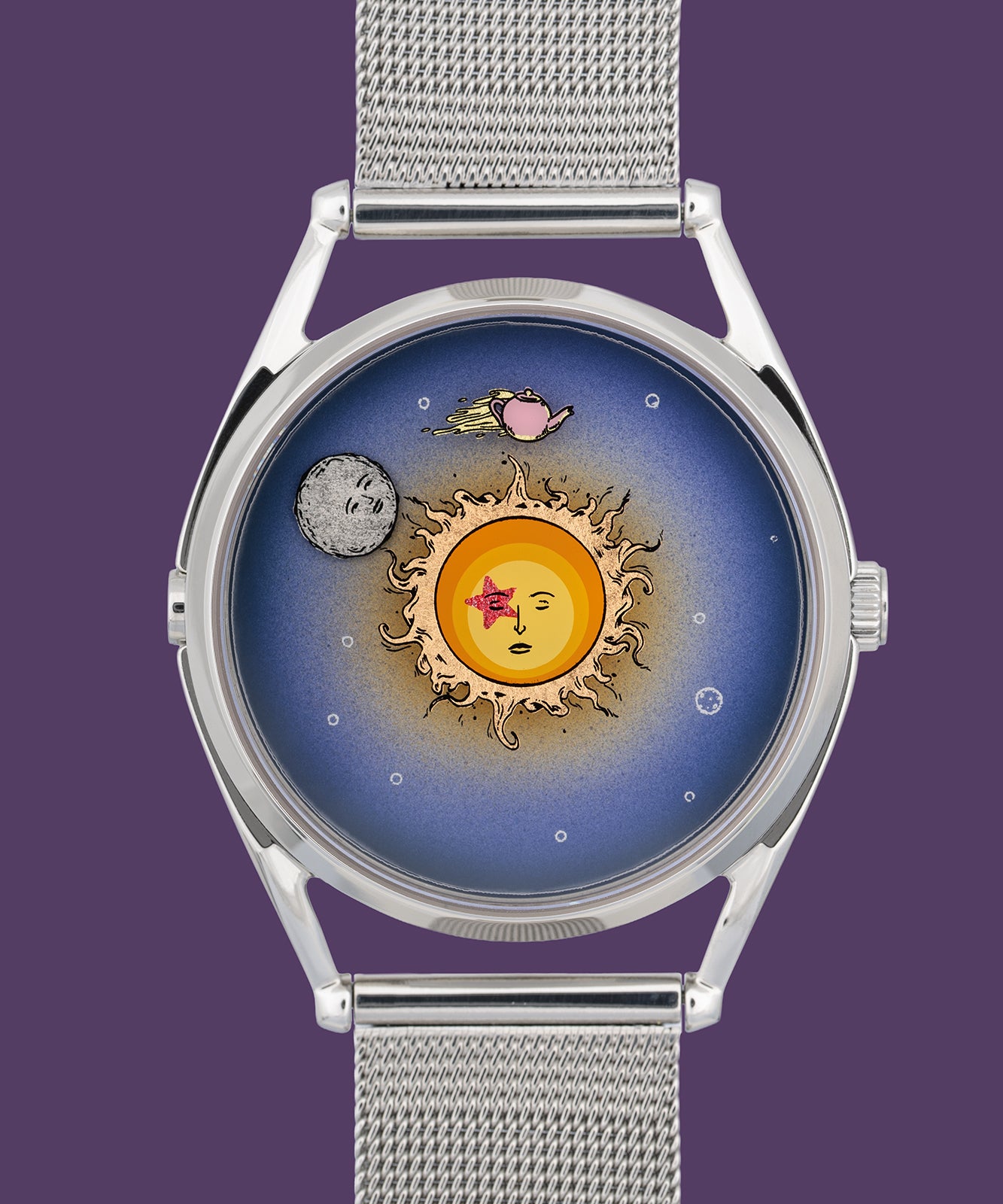 Mr Jones Moonhead PE orologio quarzo 37mm argento