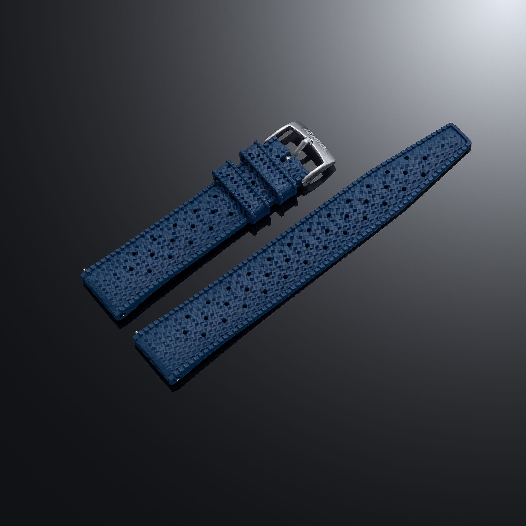 Heinrich Tropical cinturino gomma 20mm nero FKM