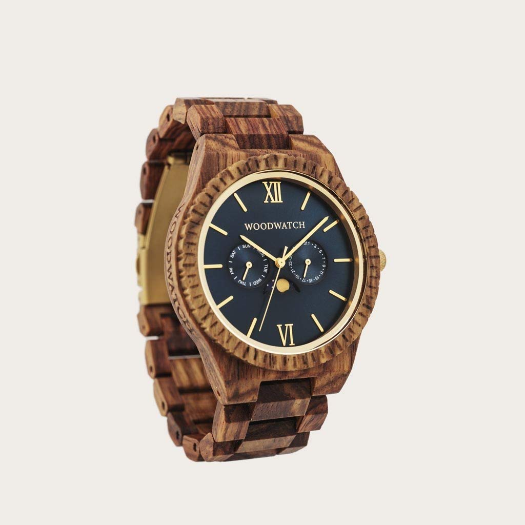 WoodWatch Classic Deep Ocean orologio in legno uomo antispruzzo