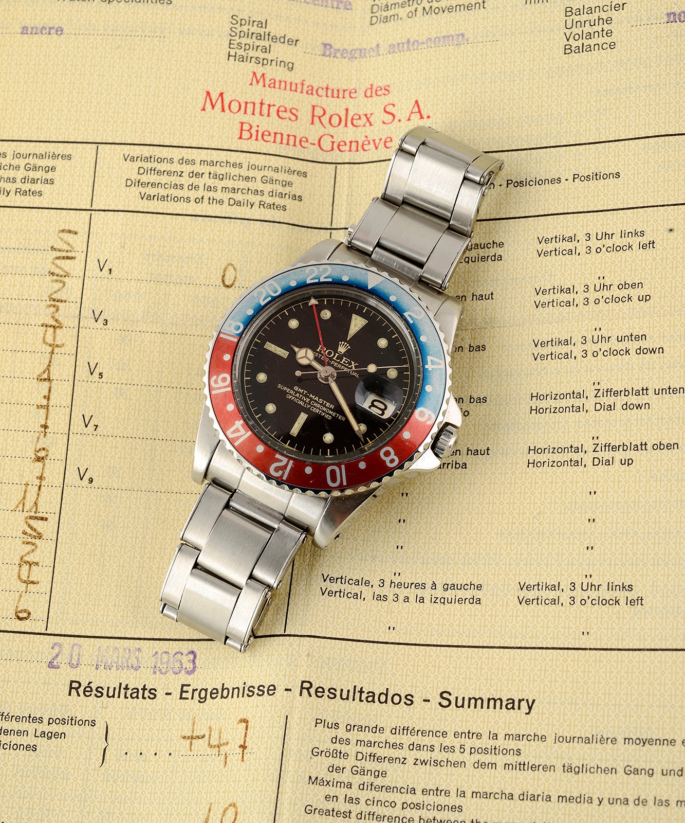 Rolex GMT Master 1675 1961 orologio doppio fuso acciaio