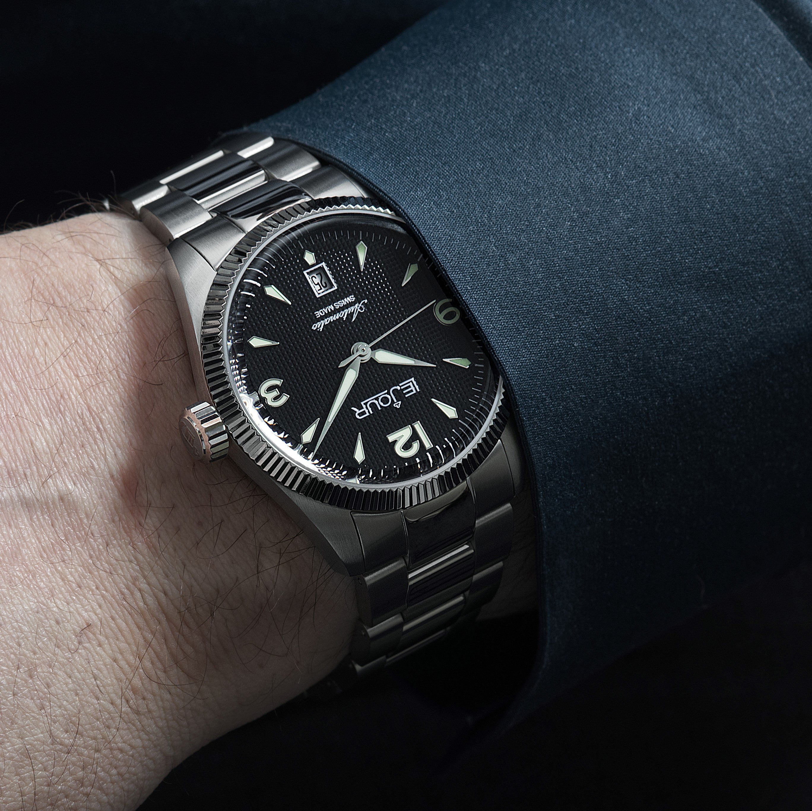 LeJour Brooklyn LJ-BR-001 orologio automatico nero 40mm