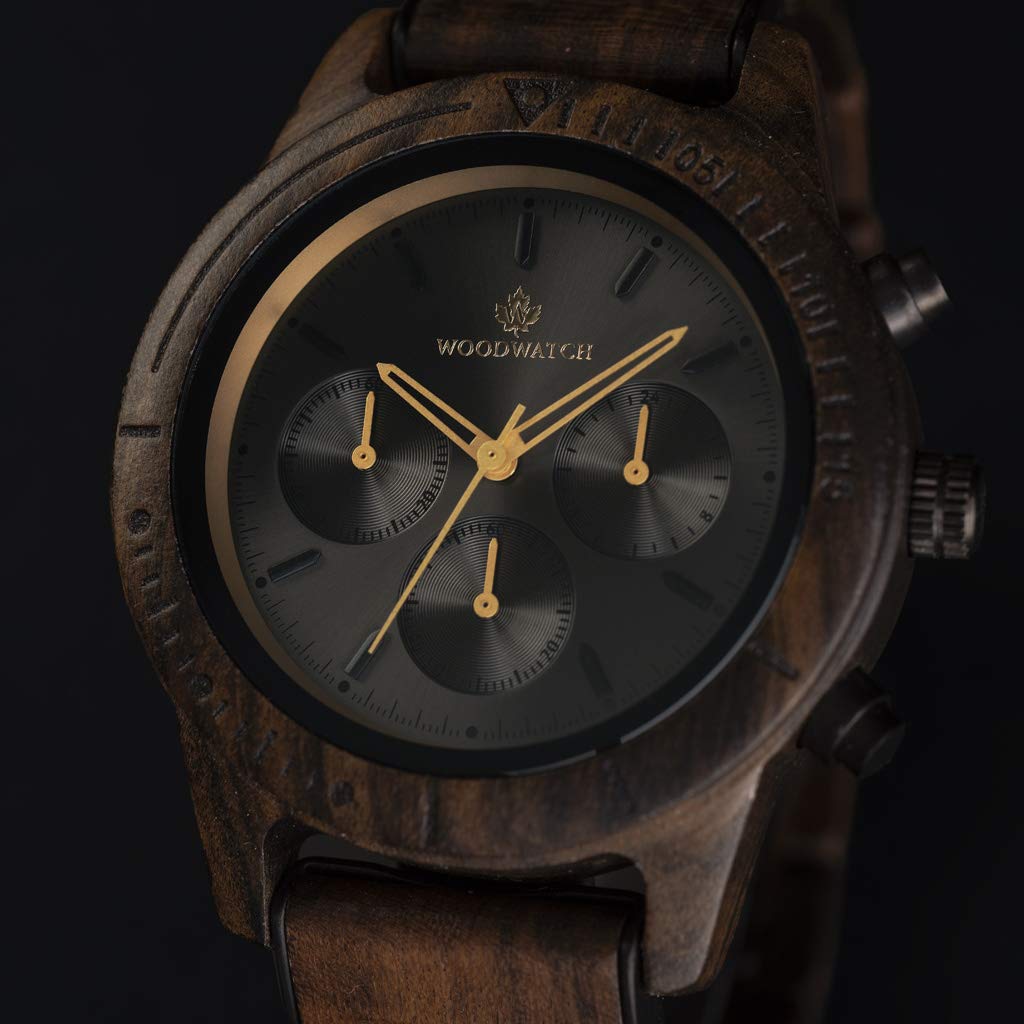 WoodWatch Classic Dark Eclipse orologio legno uomo