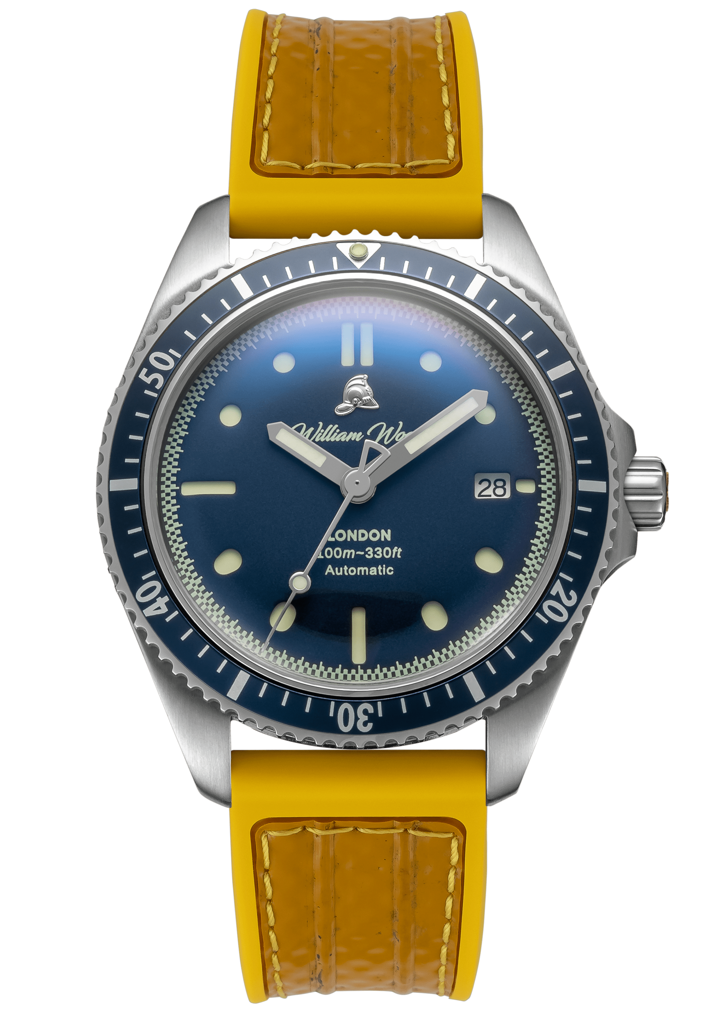 William Wood Valiant The Blue Watch orologio blu automatico 41mm