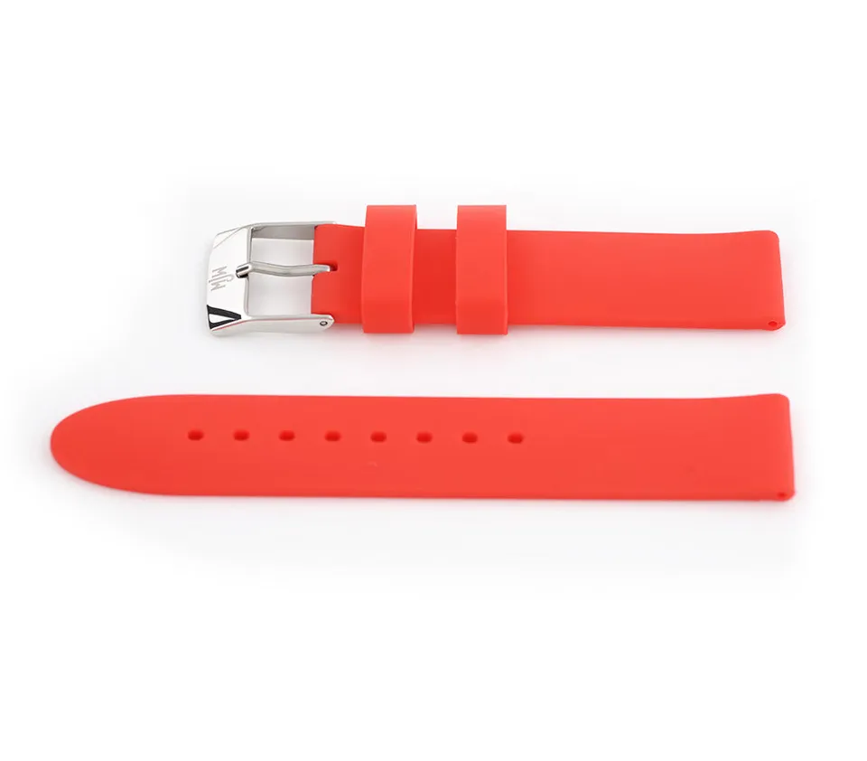 Mr Jones Watches cinturino silicone 18mm arancione