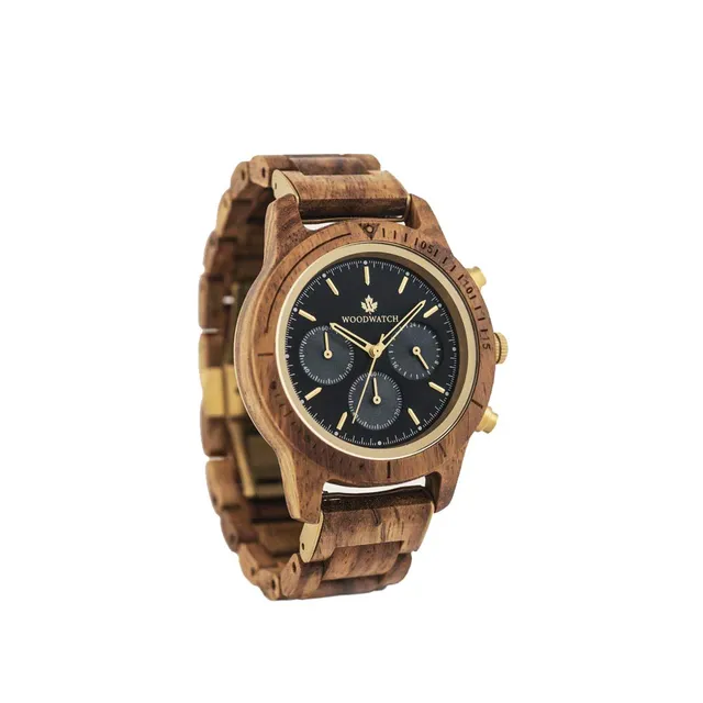 WoodWatch Chronus Deep Dive orologio uomo legno noce 42 mm