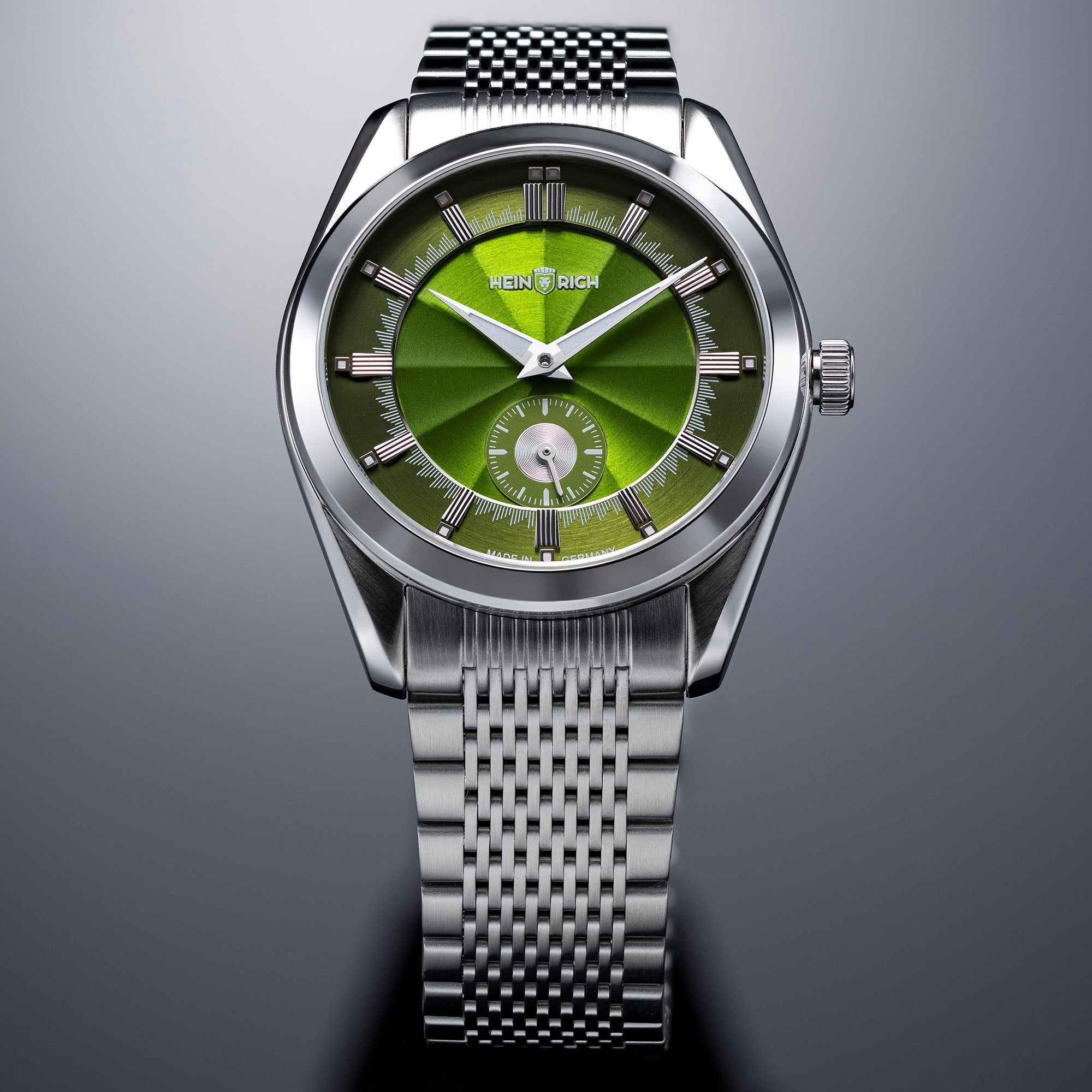 Heinrich Radiance orologio acciaio verde elegante
