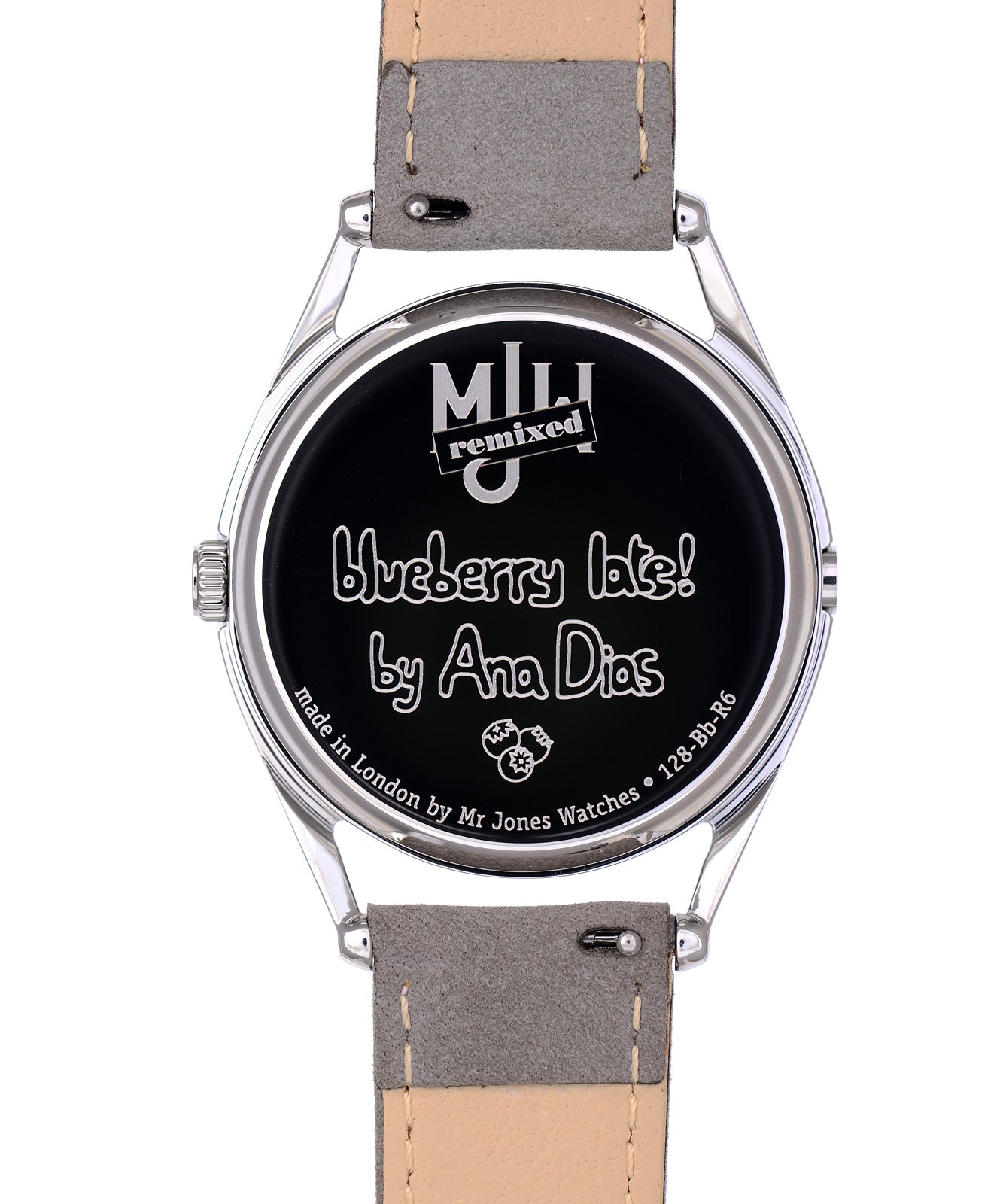Mr Jones Watches Blueberry Late Remixed orologio minimal