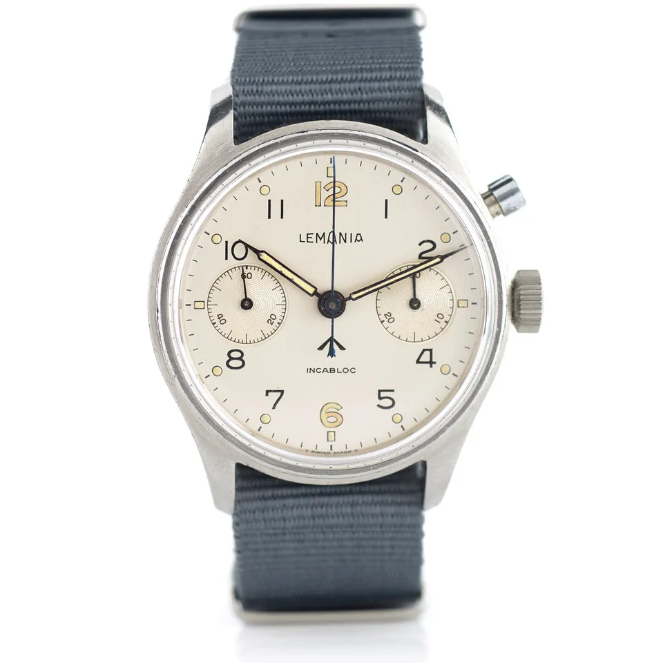Lemania HS9 orologio cronografo monopulsante 38mm