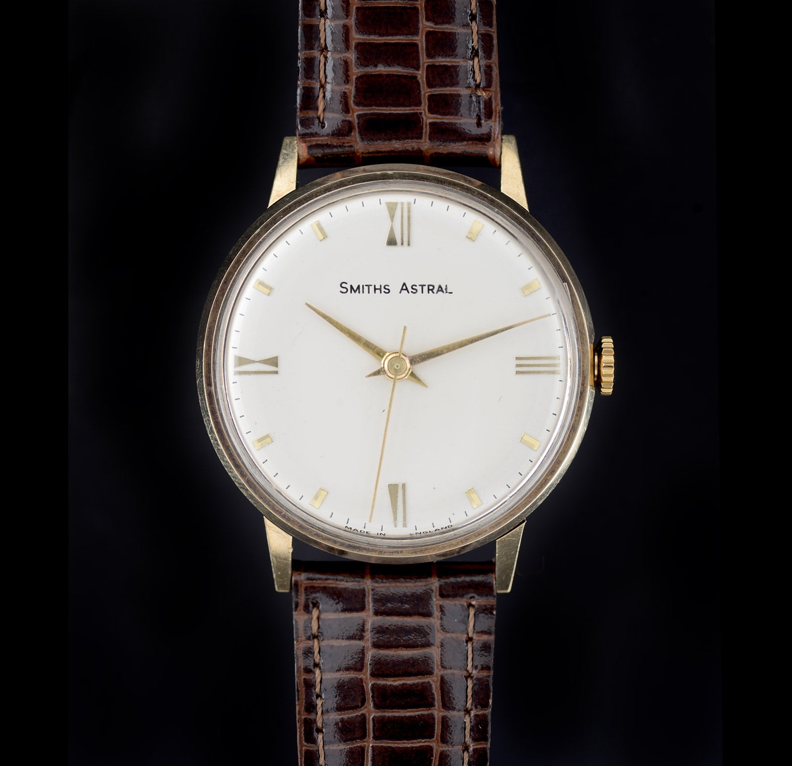 Smiths Astral 1970 orologio oro 9 carati 34mm