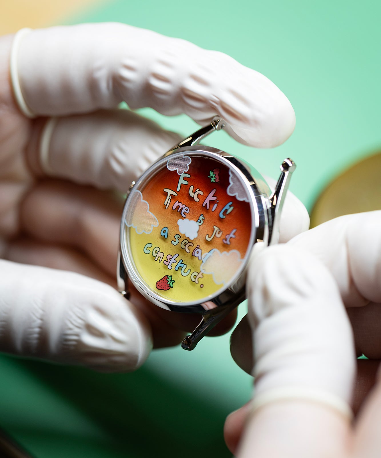 Mr Jones Watches Remixed Berry Late Again! orologio da polso design