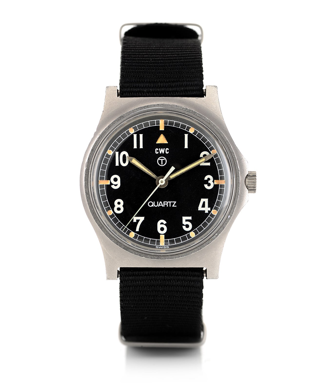 CWC G10 Fat Boy 1980 orologio quarzo 35mm acciaio