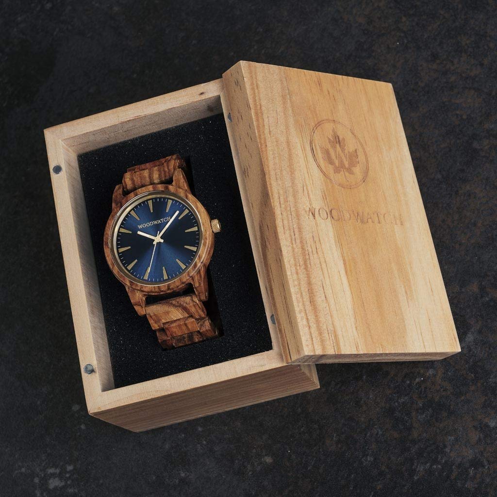 WoodWatch Classic Astro Kosso orologio in legno uomo antispruzzo