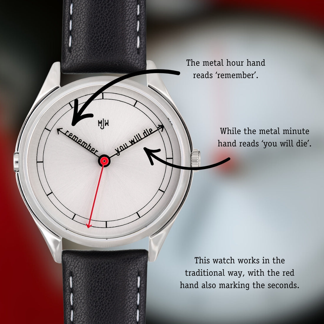 Mr Jones The Accurate orologio quarzo 37mm argento memento mori