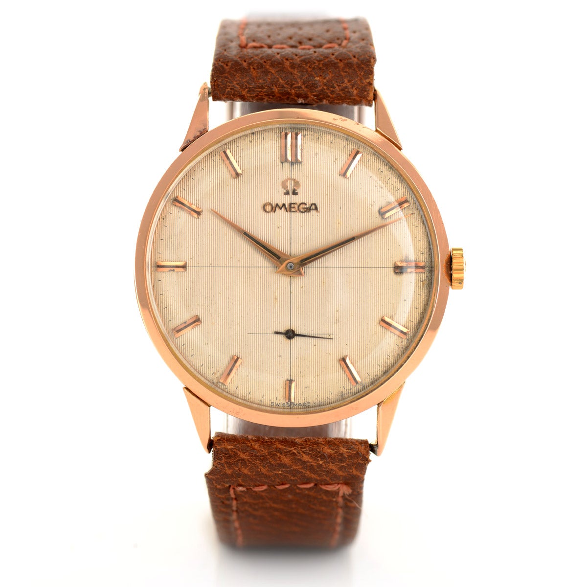 Omega Oversize orologio oro rosa 1960 37mm