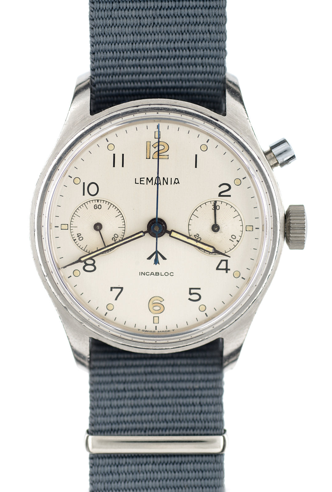 Lemania HS9 orologio cronografo monopulsante 38mm