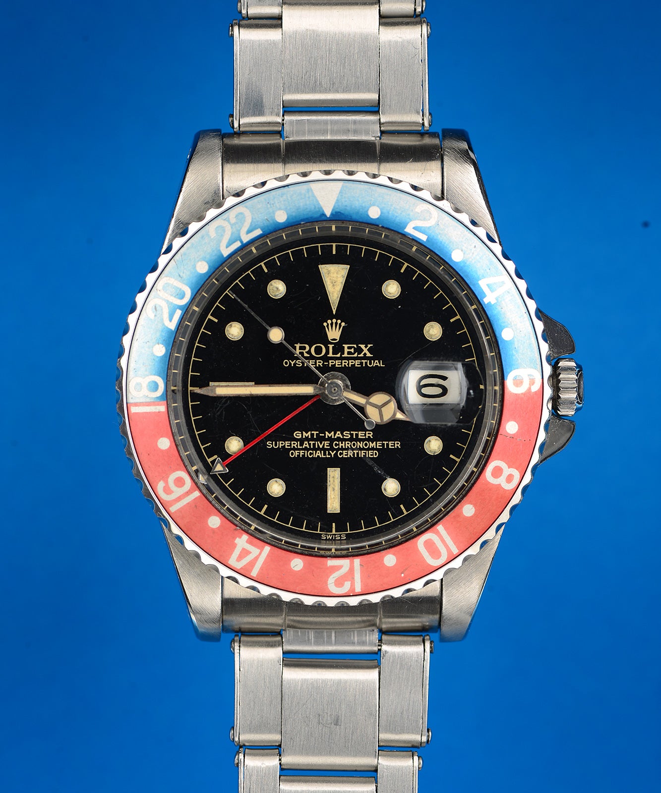 Rolex GMT Master 1675 1961 orologio doppio fuso acciaio