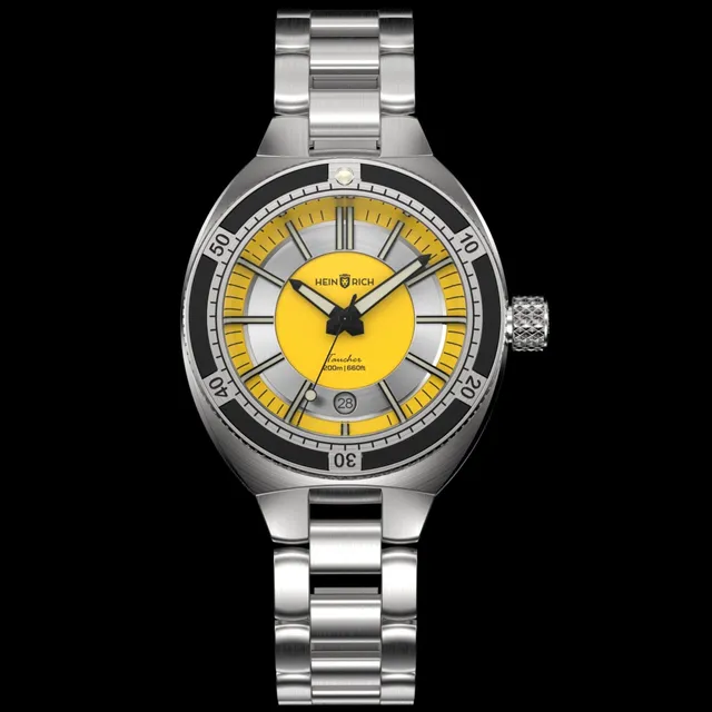 Heinrich Taucher 2 orologio giallo con data automatico