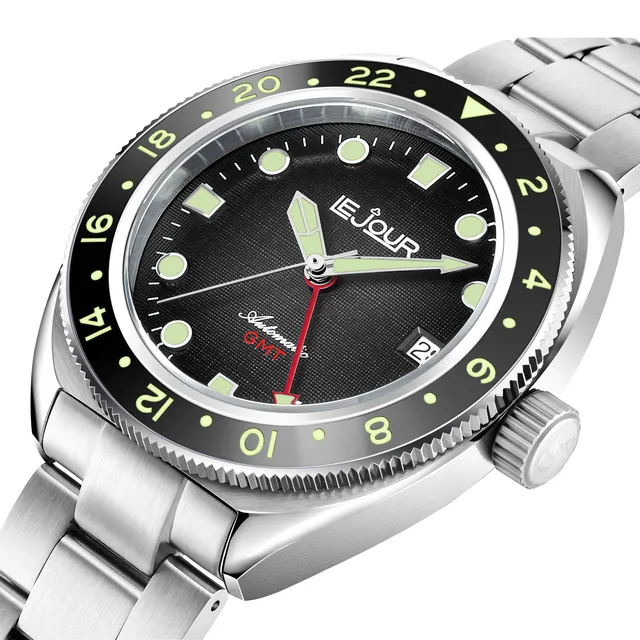 LeJour Hammerhead GMT LJ-HH-GMT-001 orologio nero 42mm