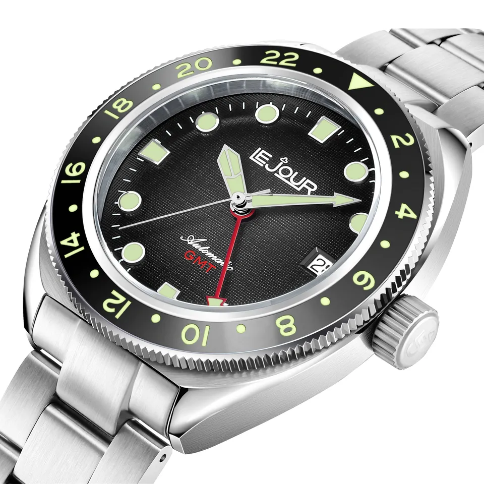 LeJour Hammerhead GMT LJ-HH-GMT-001 orologio nero 42mm