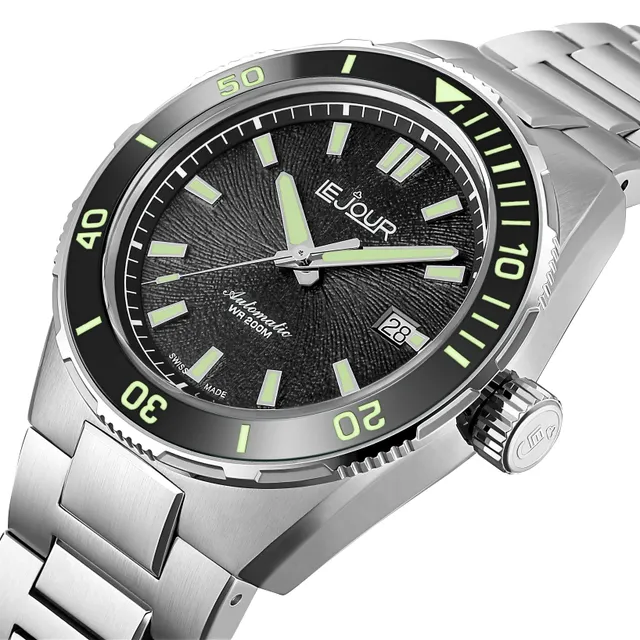 LeJour Coral Diver LJ-CD-001 orologio automatico nero
