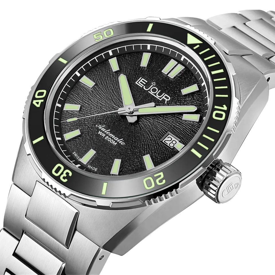 LeJour Coral Diver LJ-CD-001 orologio automatico nero