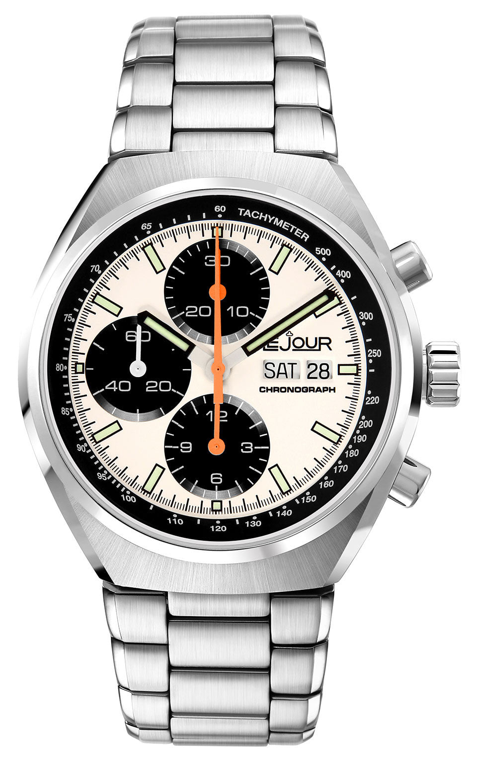 LeJour Mark I LJ-MI-005 cronografo bianco acciaio 42,5mm