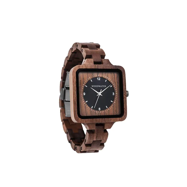WoodWatch Classic Axinite Horizon orologio quadrato noce