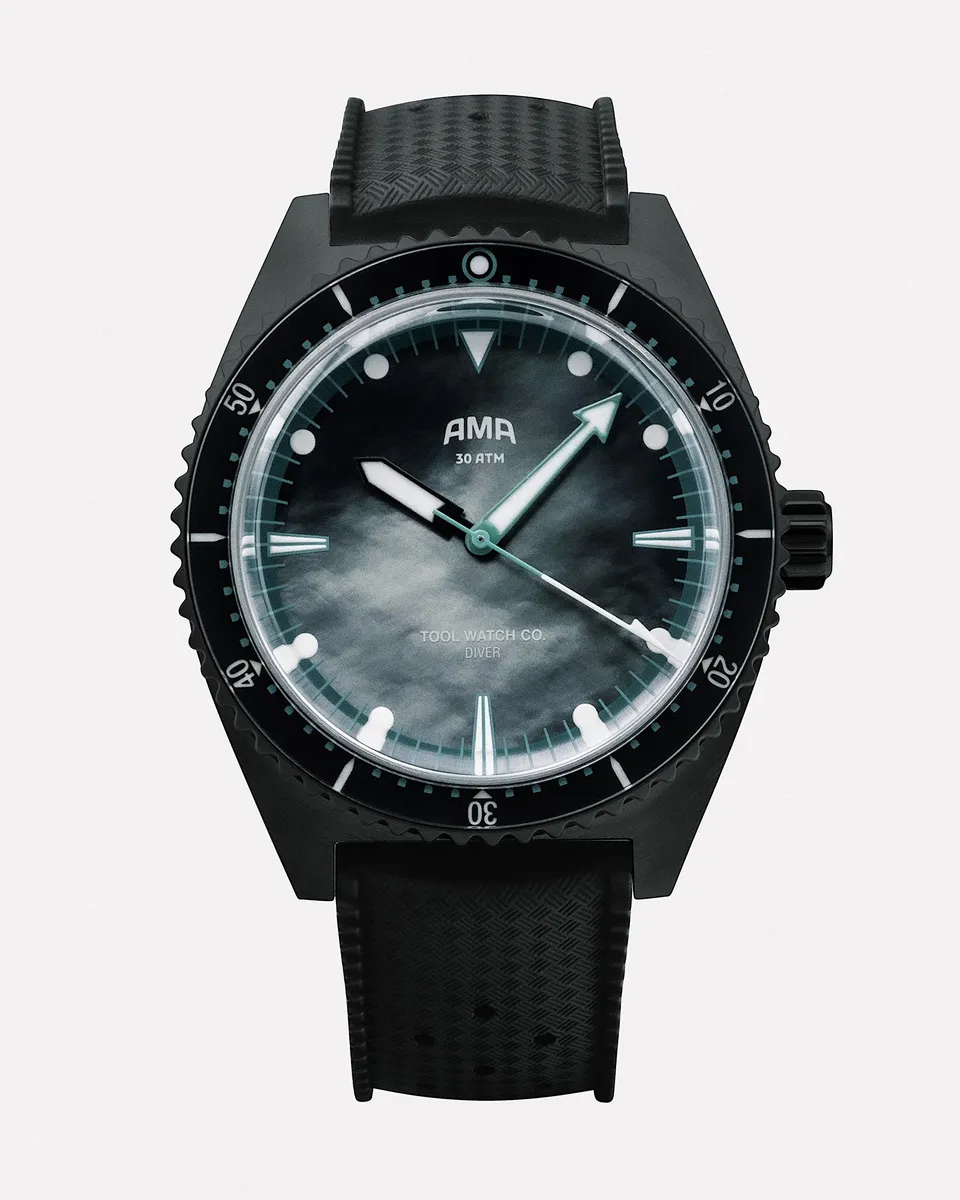 Tool Watch Co. AMA Diver orologio Night Dive nero