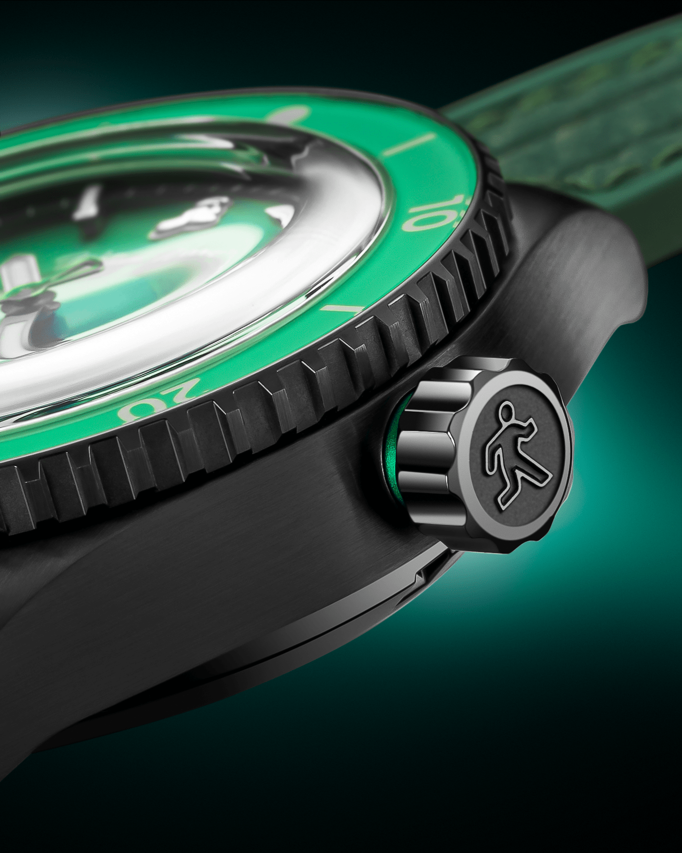 William Wood Fire Exit orologio automatico verde day date