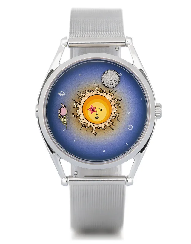 Mr Jones Moonhead PE orologio quarzo 37mm argento