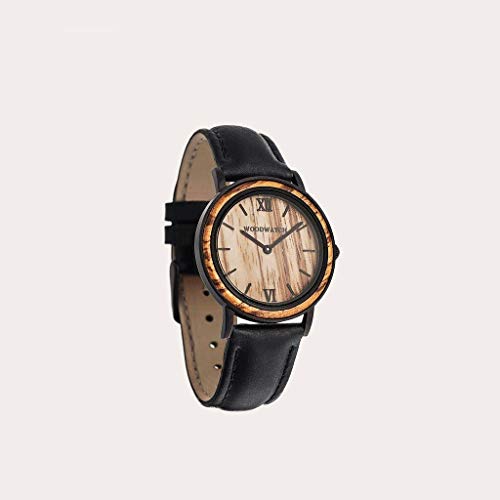 WoodWatch Classic Striped Zebra Jet Petite orologio donna 34mm zebra