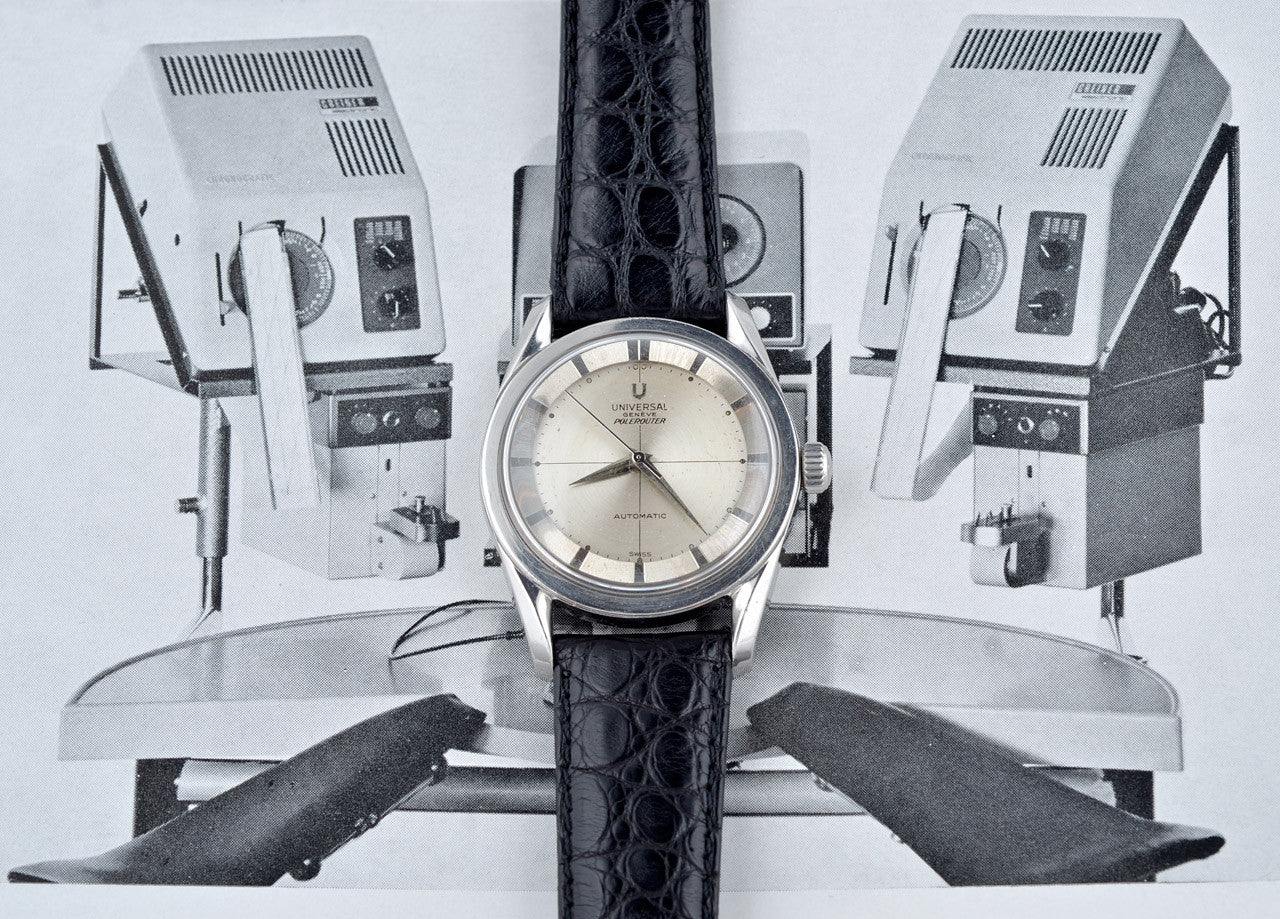 Universal Geneve Polerouter 1964 orologio automatico acciaio
