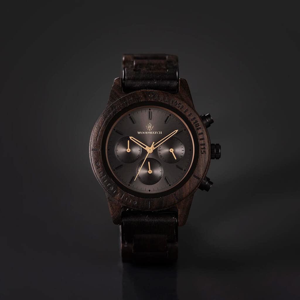 WoodWatch Classic Dark Eclipse orologio legno uomo