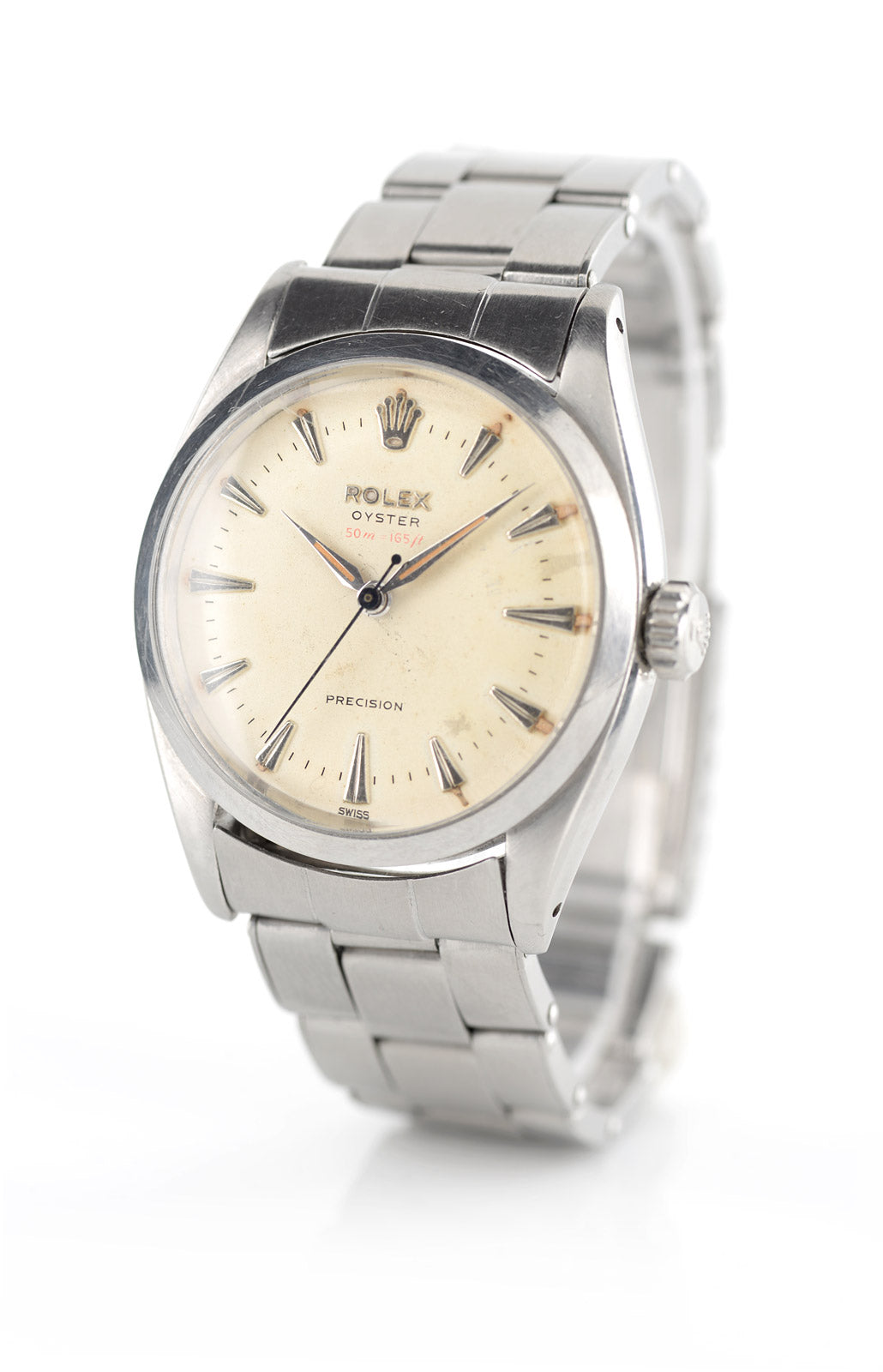 Rolex Oyster 1956 orologio acciaio 34mm bracciale