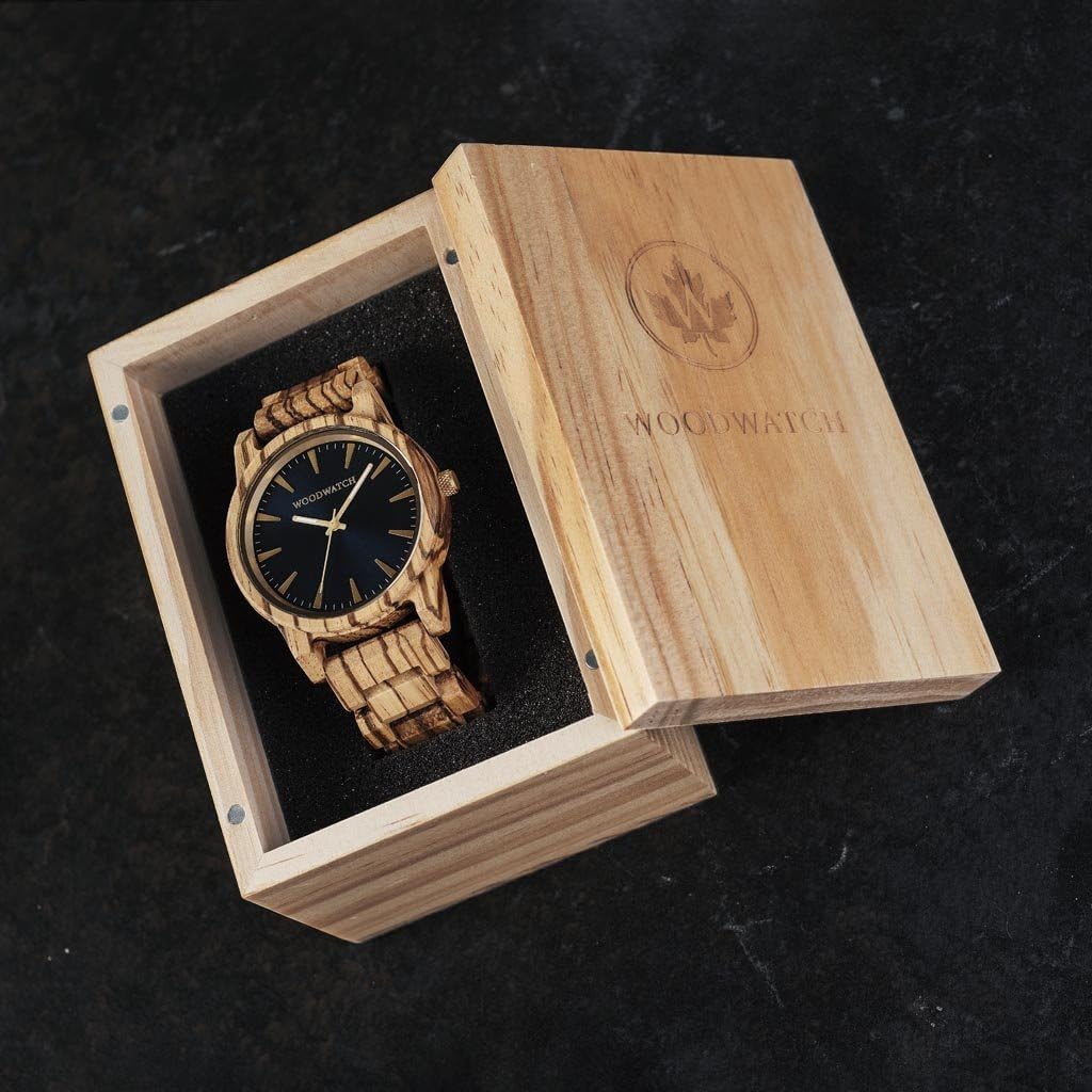 WoodWatch Classic Hyde Zebra orologio legno quarzo uomo