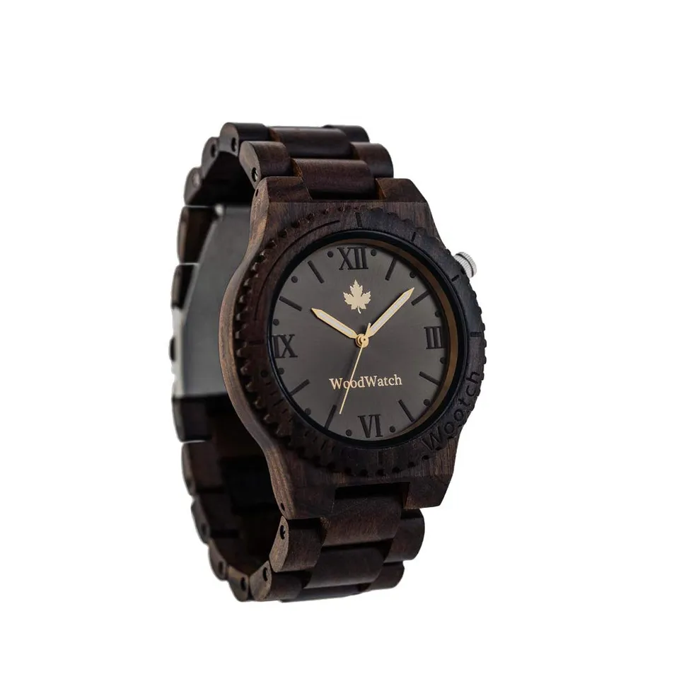 WoodWatch Classic Wootch Black Sandal orologio legno uomo