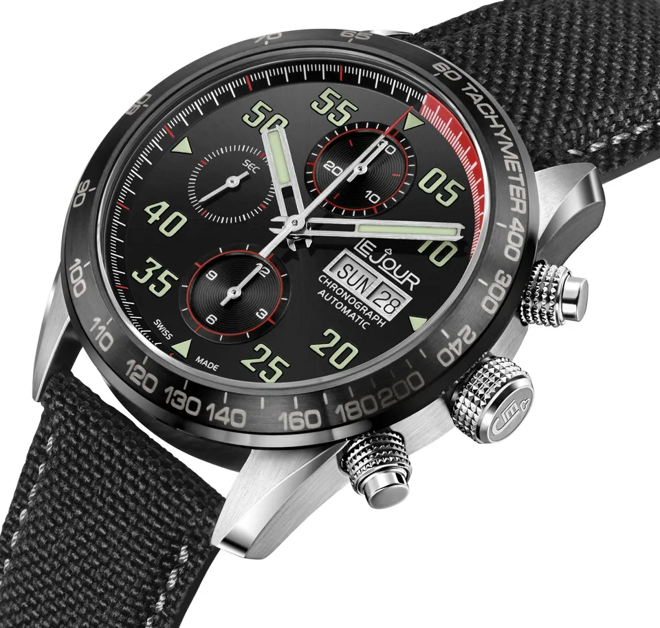 LeJour RD Chrono LJ-RD-001 orologio cronografo nero automatico