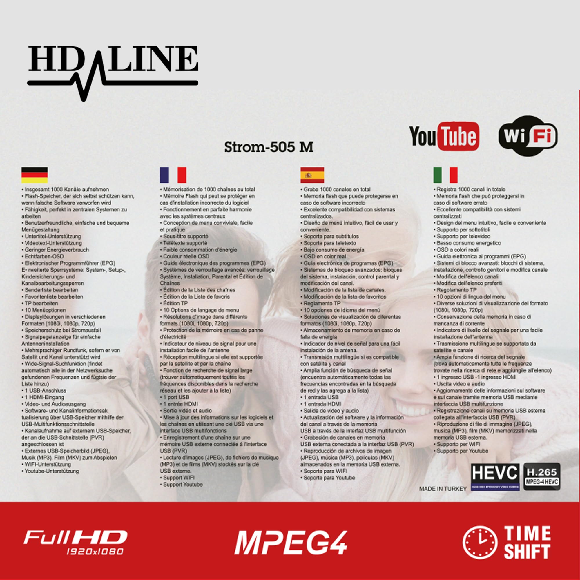 Strom 505 decoder digitale terrestre DVB-T2 HD H.265