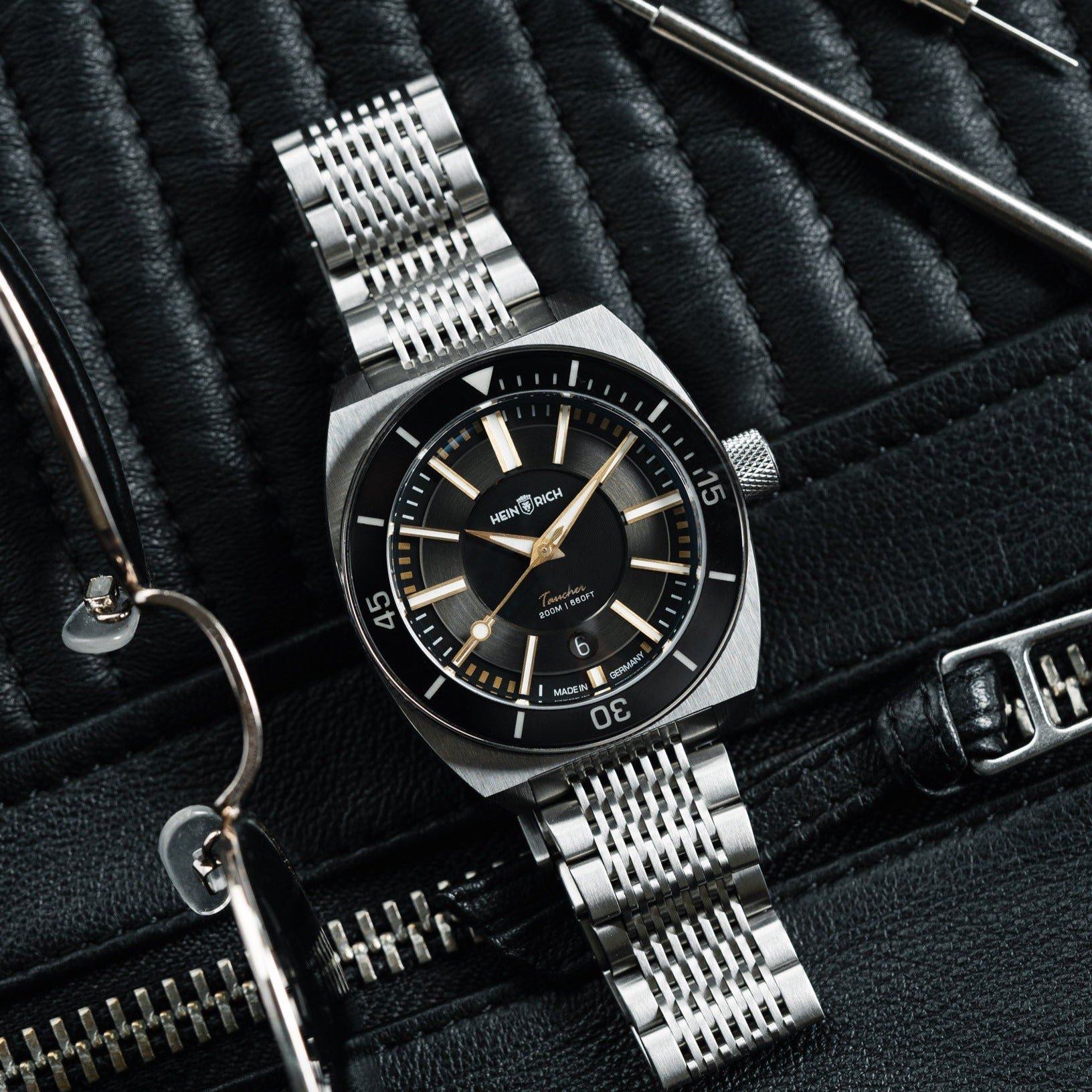 Heinrich Taucher LX orologio automatico acciaio