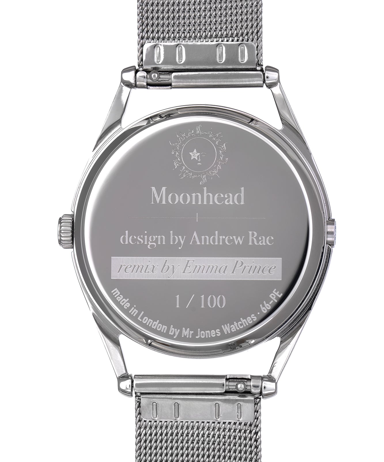 Mr Jones Moonhead PE orologio quarzo 37mm argento