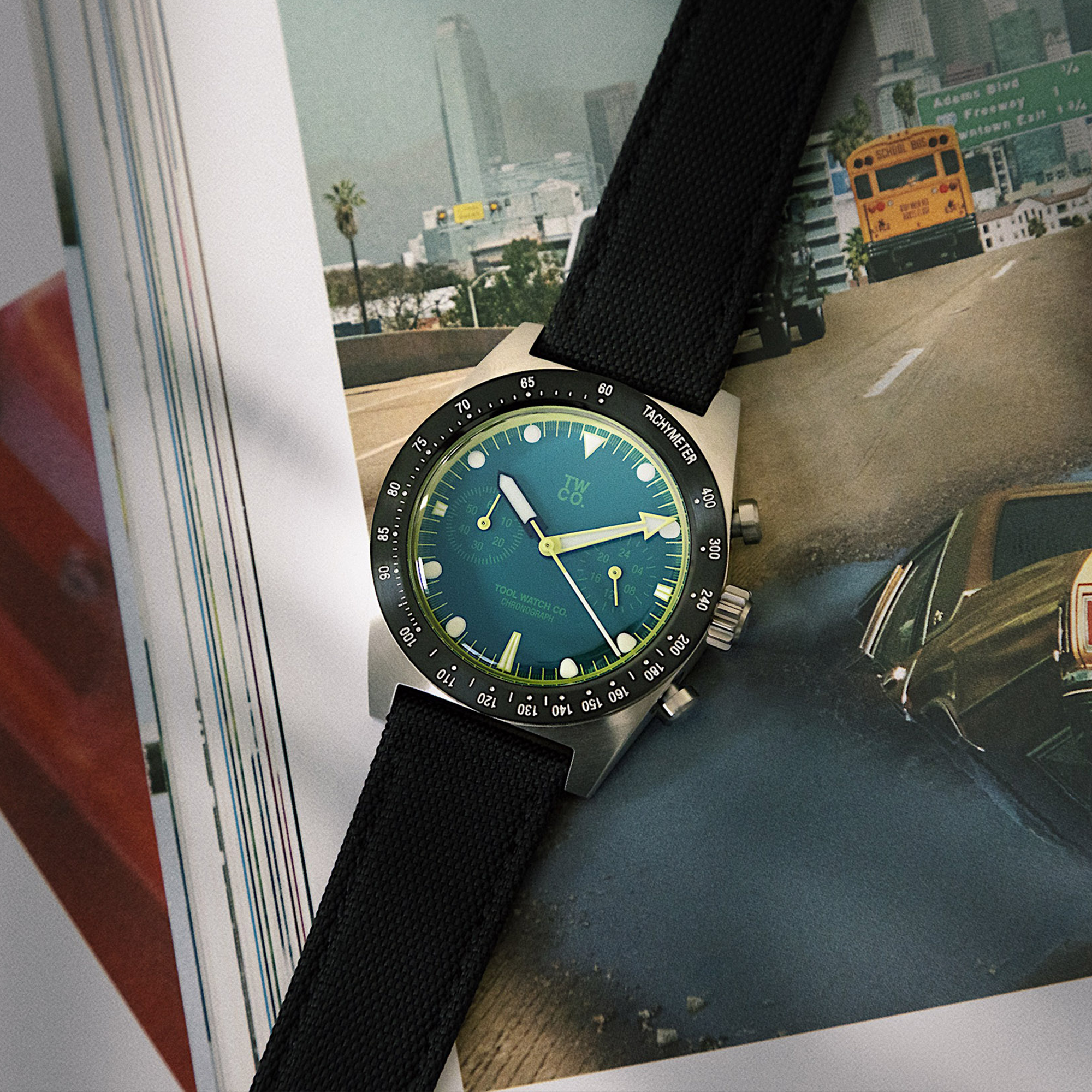 Tool Watch Co. Chroma Chronograph orologio verde Green