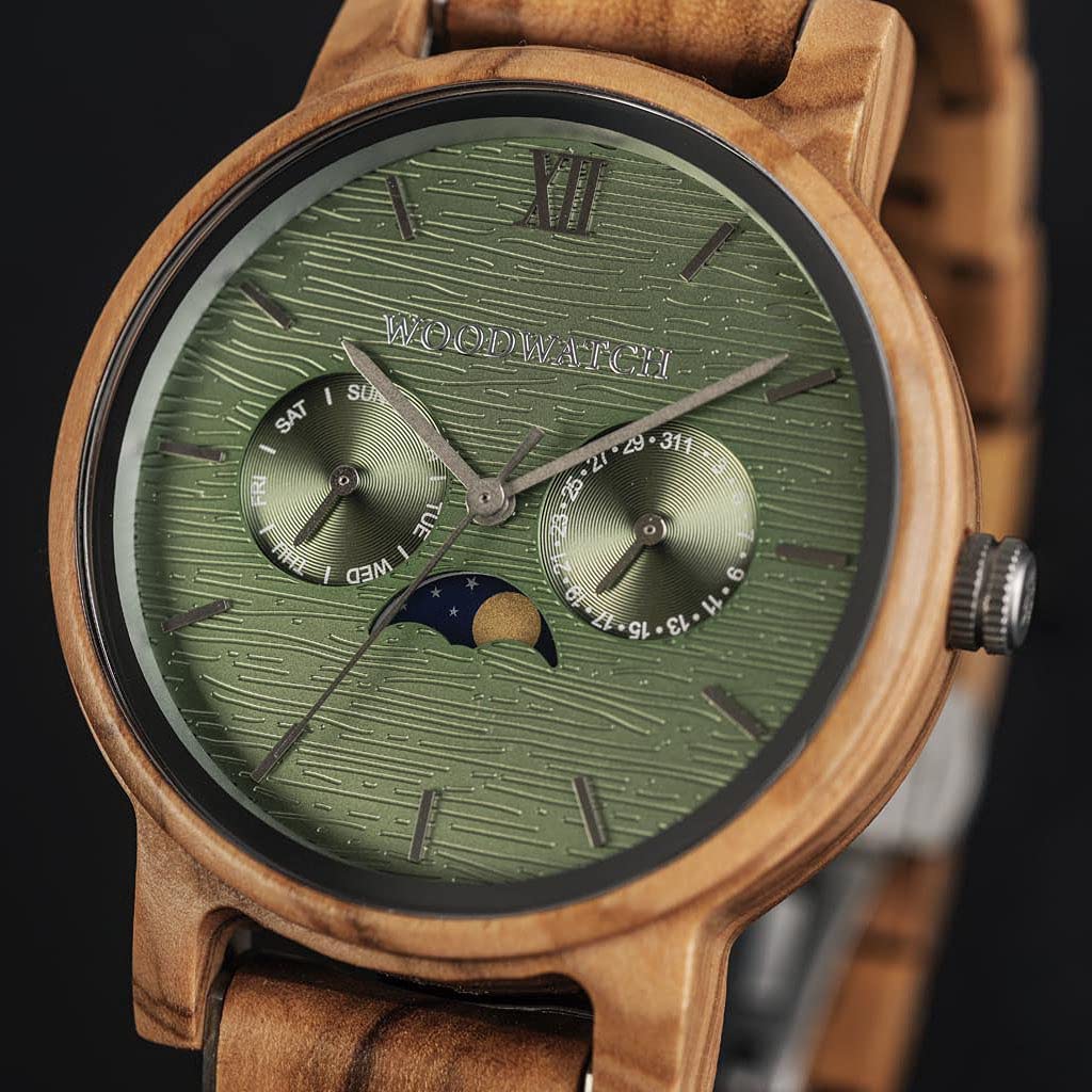 WoodWatch Classic Chaser orologio legno fasi lunari