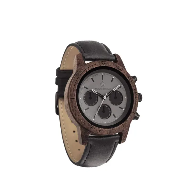 WoodWatch Classic Axinite Black Jet orologio in legno nero