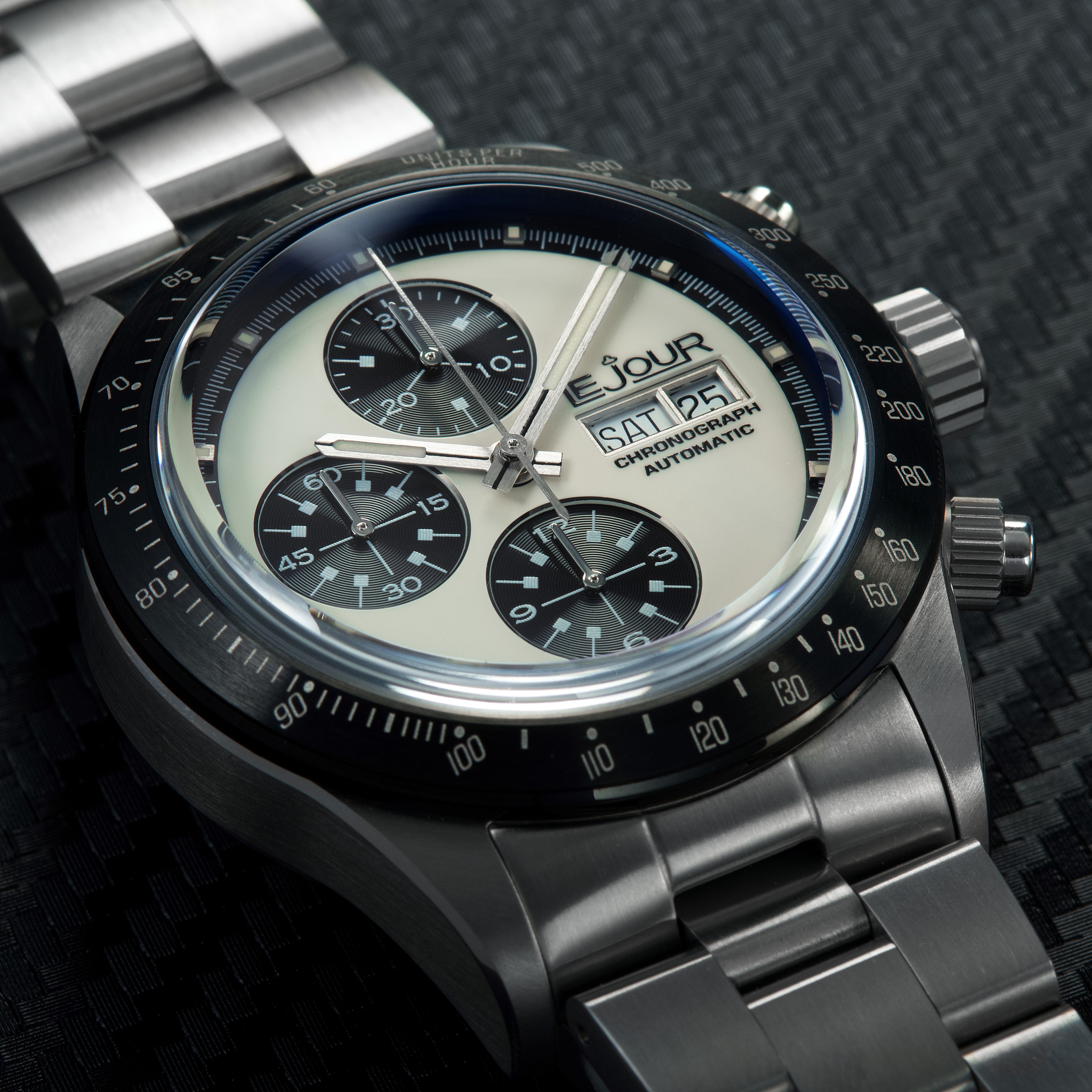 LeJour CM Chrono LJ-CM-001 orologio cronografo 42mm bianco