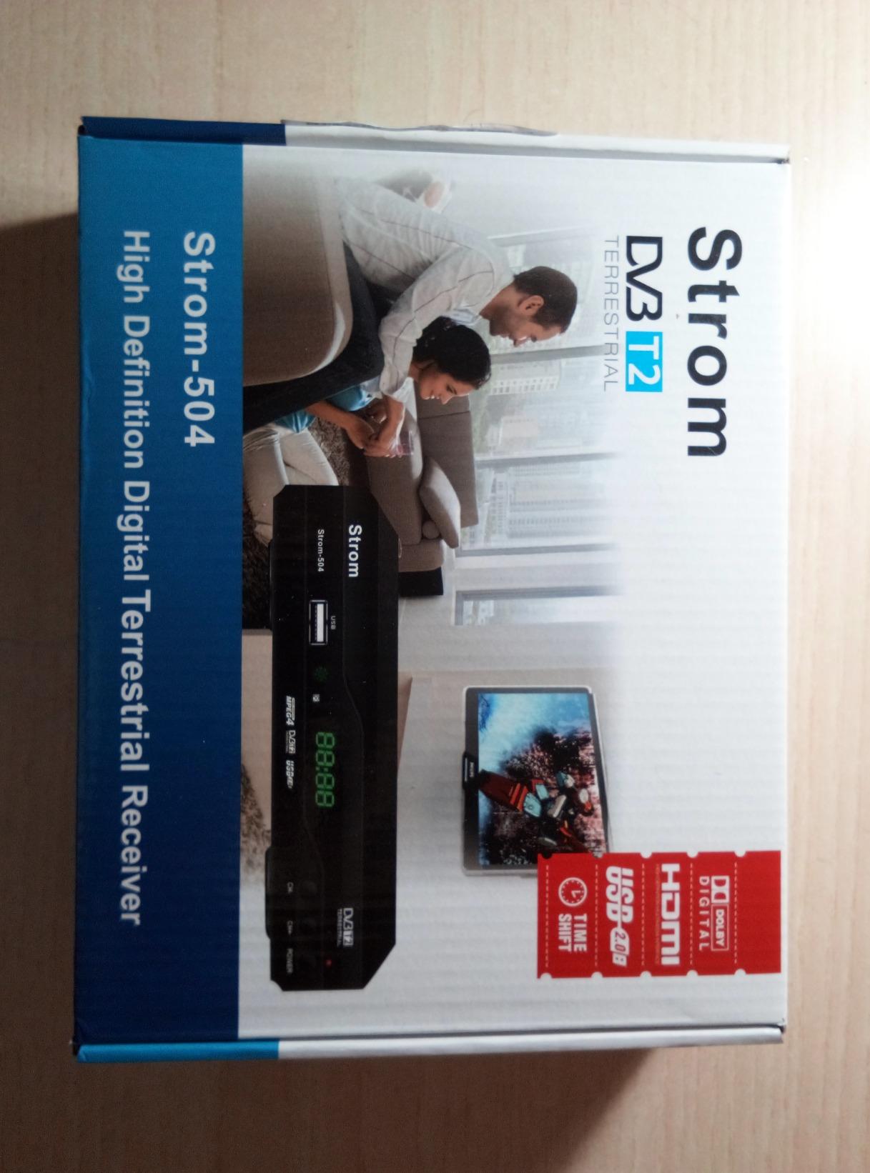 Strom 504 A+ decoder digitale terrestre DVB-T2 nero