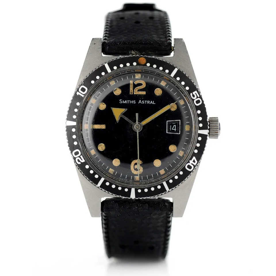 Smiths Astral orologio diver 38mm acciaio 1968