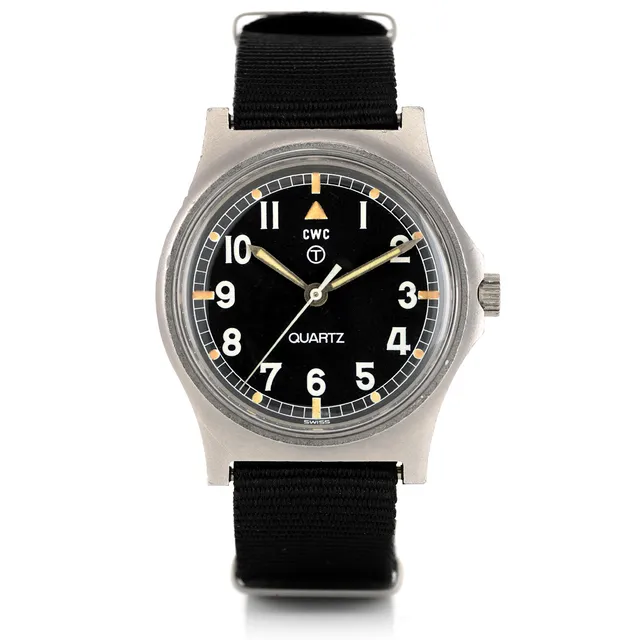 CWC G10 Fat Boy 1980 orologio quarzo 35mm acciaio