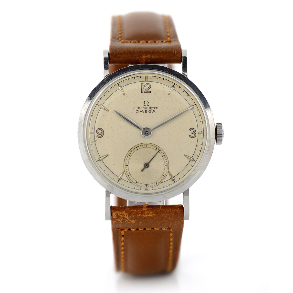 Omega Chronometer 1946 orologio manuale acciaio 33mm