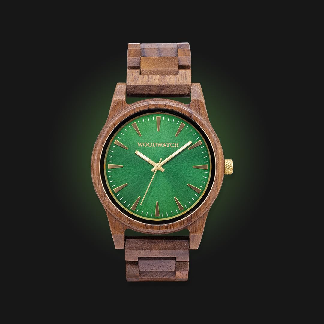 WoodWatch Classic Camo Walnut Orologio Uomo Antispruzzo
