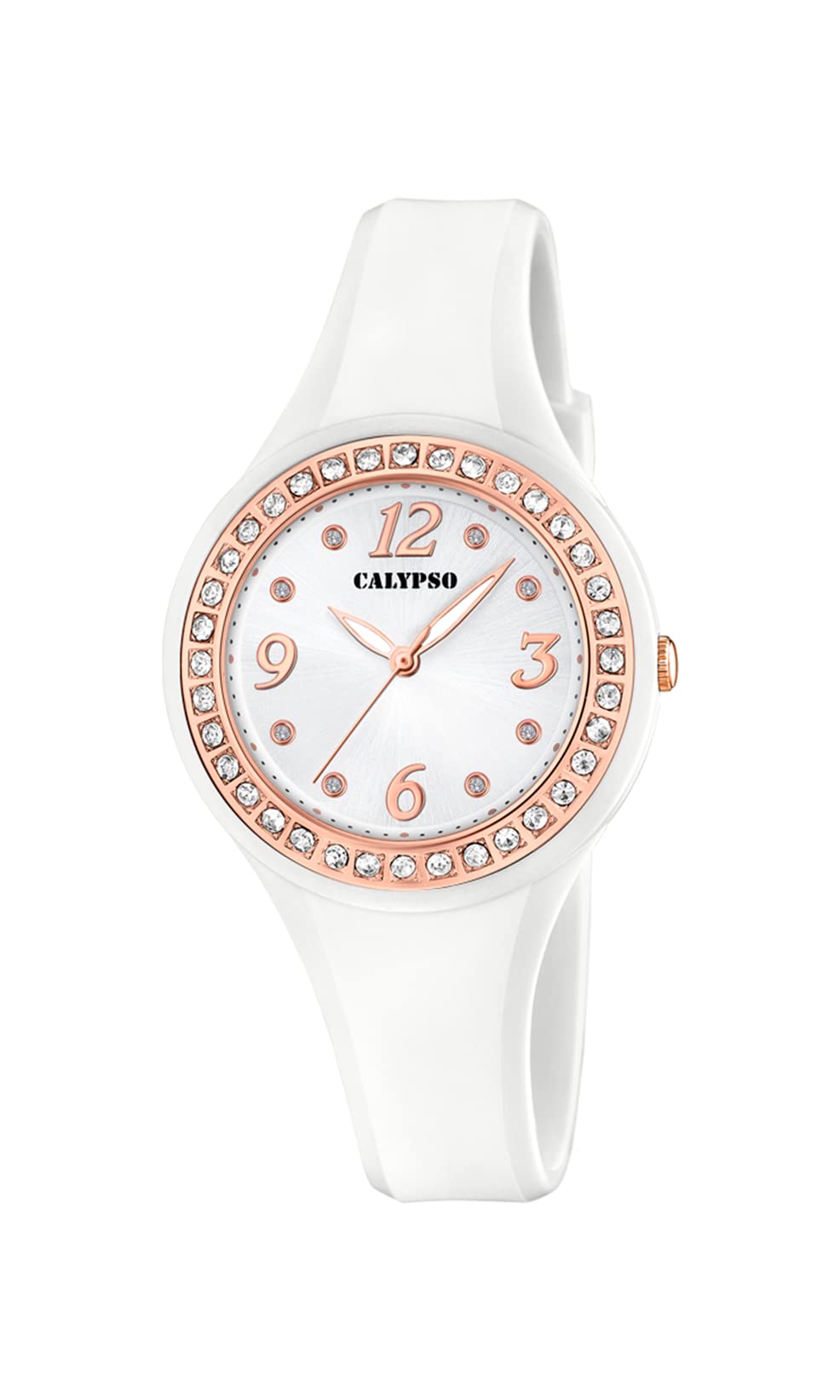 Calypso Basic bianco orologio donna gomma 10 bar